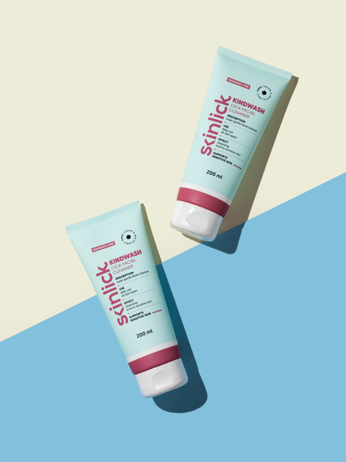 Skinlick Kindwash mliječni gel za čišćenje lica s Cicom